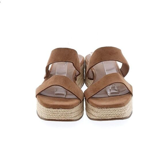 Suede Tan Brown Wedge Sandals, Treasure & Bond, Size 9 - Picture 1 of 9